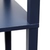 Simple Designs Floor Lamp Etagere Organizer Storage Shelf with Linen Shade, Navy LF1014-NAV
